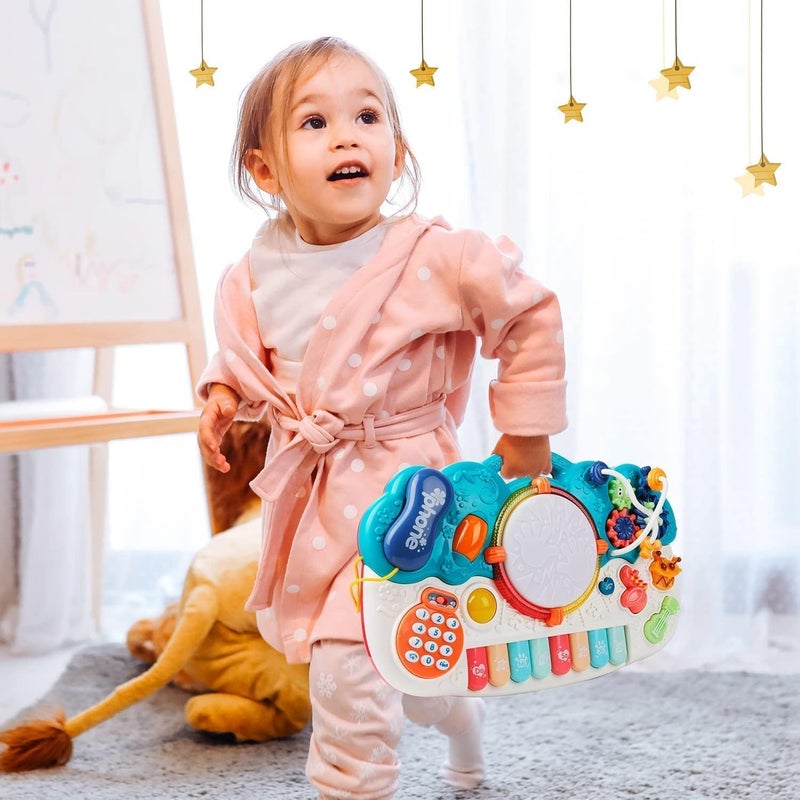 ST ZONE Baby Musical Toys, 12 to 18 Months Toddler Toy, 6-in-1 Kids Keyboard Piano Drum Musical Instruments, Learning Educational Tabletop Game, Birthday Gift for 1 2 3 Years Old Girls Boys - Image 2